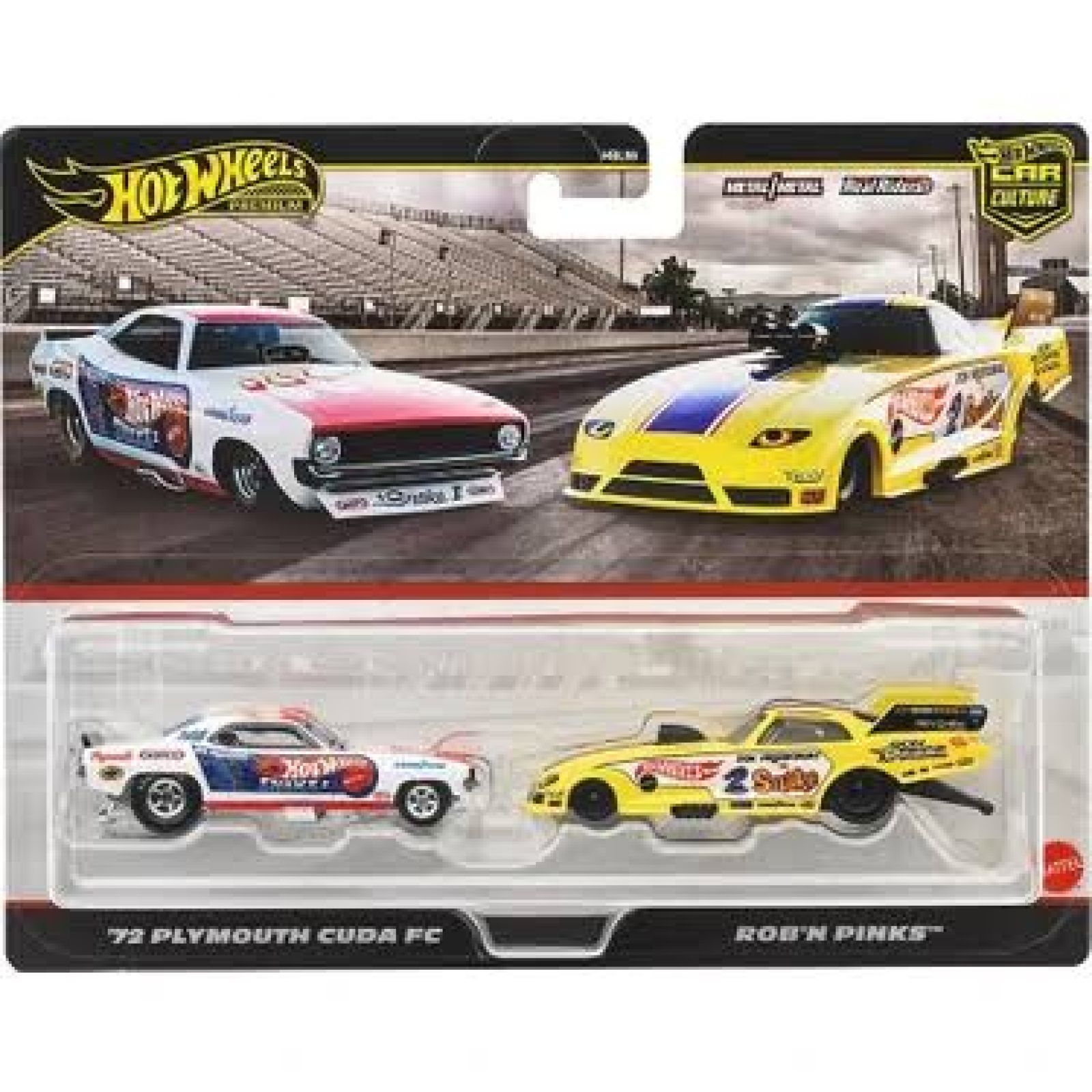 Car Culture ikili set 72 plymouth cuda FC-Robn pinks