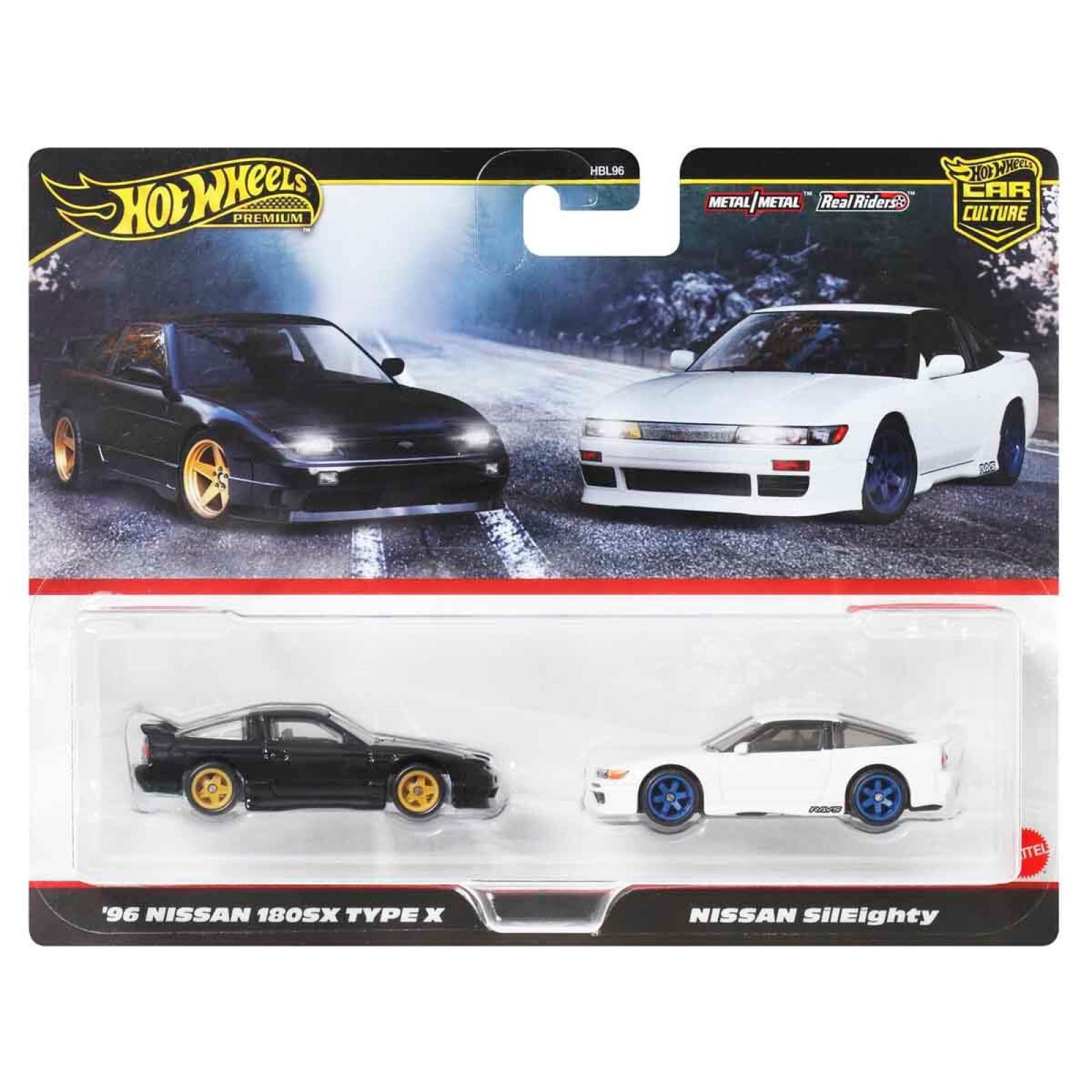 Car Culture ikili set 96 Nissan 180SX Type X-Nissan SilEighty